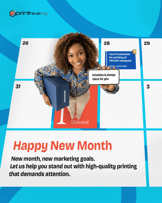 New month flyer